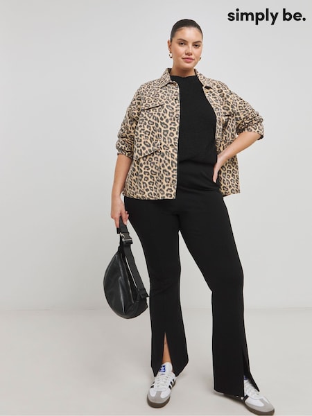Simply Be Ponte Skinny Flared Leggings (AM9248) | ‏201 ر.س.‏
