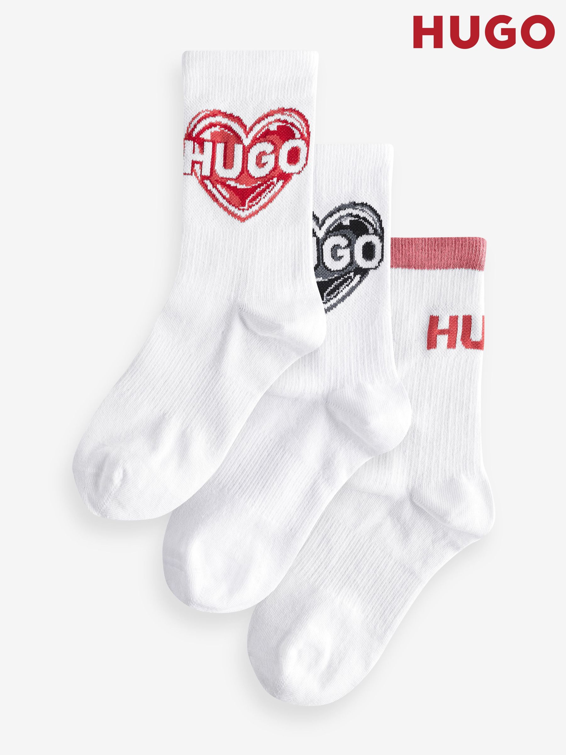 Socks Hugo White Casual Next Luxembourg