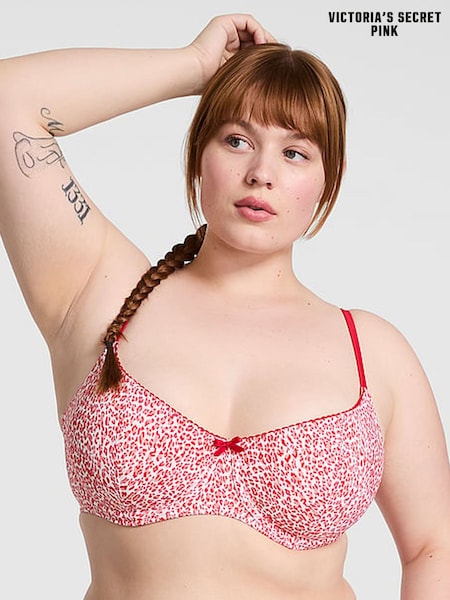 Victoria's Secret PINK Red Leopard Buttercup Bikini Top (AM9467) | €39
