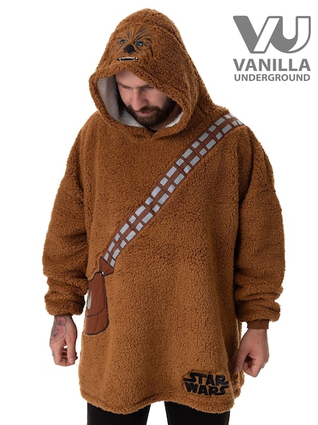 Vanilla Underground Brown Mens Star Wars Blanket Hoodie (AM9617) | €58
