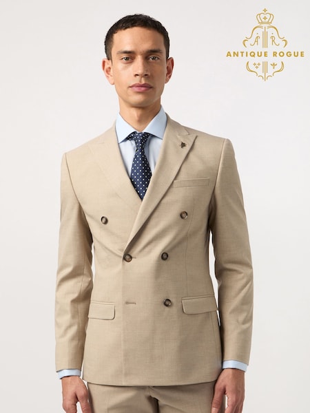 Antique Rogue Brown Slim Plain Jacket (AM9717) | €152