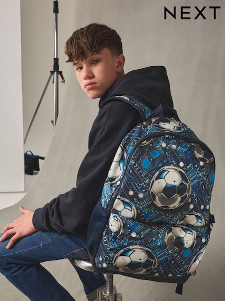 Blue Football Backpack (AM9778) | AZN 55