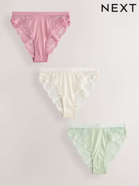 Green/Pink Knickers 3 Pack (AM9806) | R$ 225
