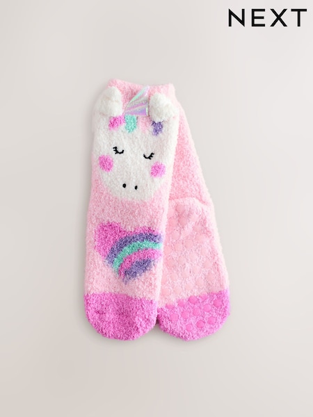 Pink Unicorn Christmas Cosy Ankle Socks (AM9840) | €7 - €9