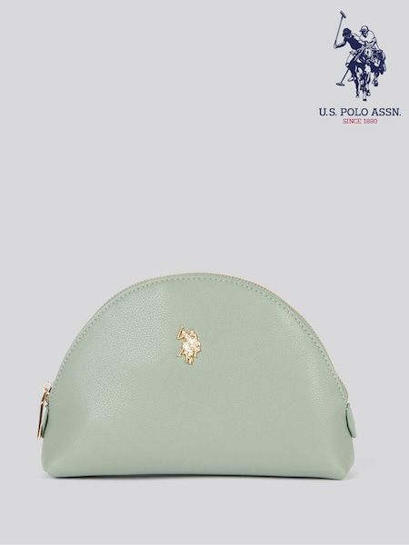 U.S. Polo Assn. Green Womens Jones Round Make Up"/" Beauty Bag (AM9918) | R$ 395