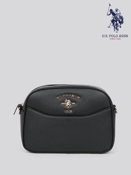 U.S. Polo Assn. Black Womens Stanford Small Cross-Body Bag (AM9919) | ₪402