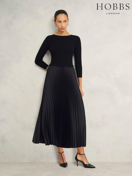 Hobbs Black Lucinda Knitted Dress (AM9998) | €259