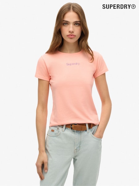 Superdry Pink Core Logo City Slim Fit T-Shirt (AN1001) | $47