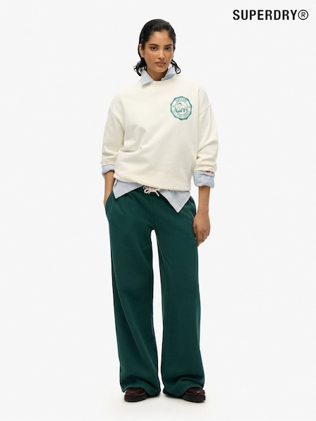 Superdry 100% Cotton Essential Logo Wide Leg Joggers (AN1034) | €68
