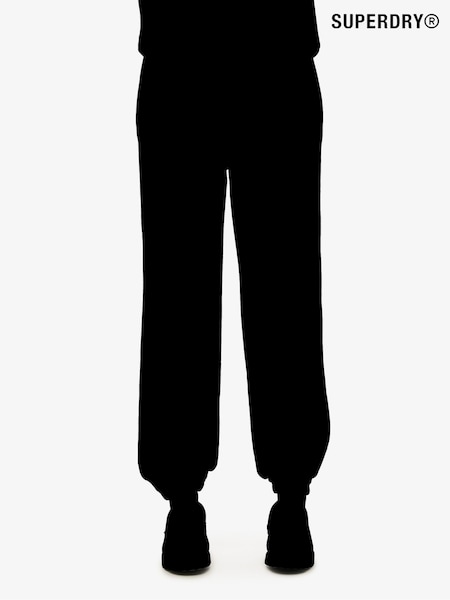 Superdry Black Essential Logo 100% Cotton Joggers (AN1057) | $79