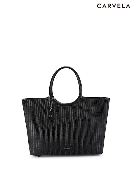 Carvela Sardinia Weave Tote Black Bag (AN1075) | €106