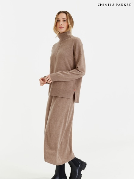 Ruskea - Chinti & Parker Wool/cashmere Relaxed Roll Neck Jumper (AN1169) | €150