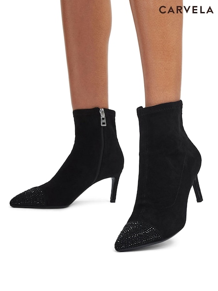 Carvela Lovebird Toecap Black Shoes (AN1198) | 294 QAR