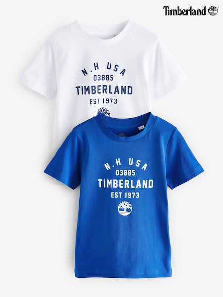 Timberland Logo White T-Shirts 2 Pack (AN1333) | 50 € - 64 €