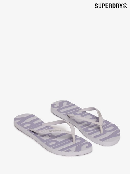 Superdry Purple Core Logo Flip Flops (AN1487) | R$ 195