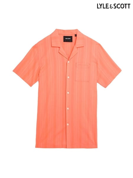ורוד - Lyle & Scott Broderie Resort Shirt (AN1492) | ‏352‏₪