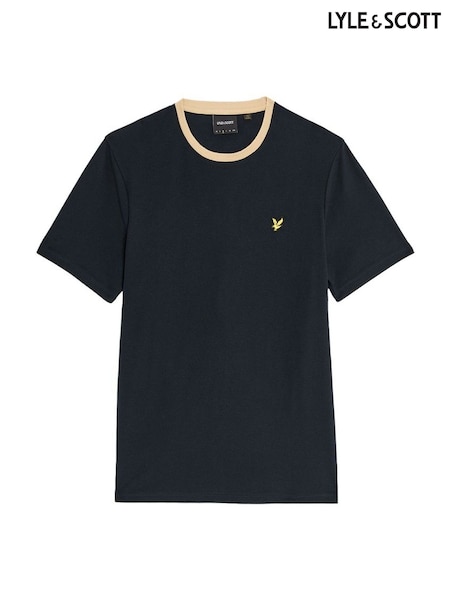 Lyle & Scott Blue Contrast Collar T-Shirt (AN1509) | €46