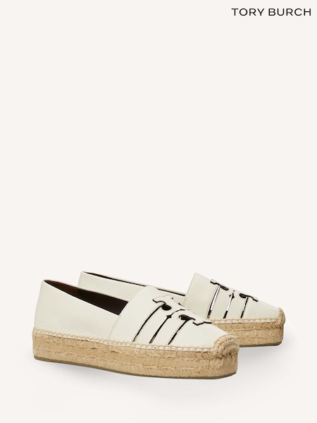 Tory Burch Brown Ines Multi Strap Platform Espadrille Sandals (AN1565) | AED1,747