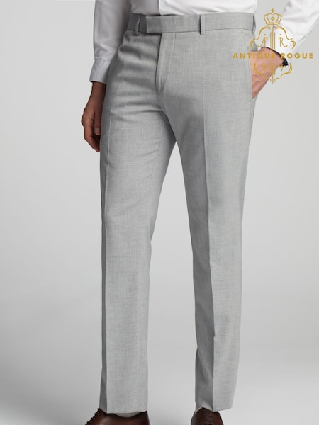 Antique Rogue Grey Skinny Plain Trousers (AN1730) | R$ 630