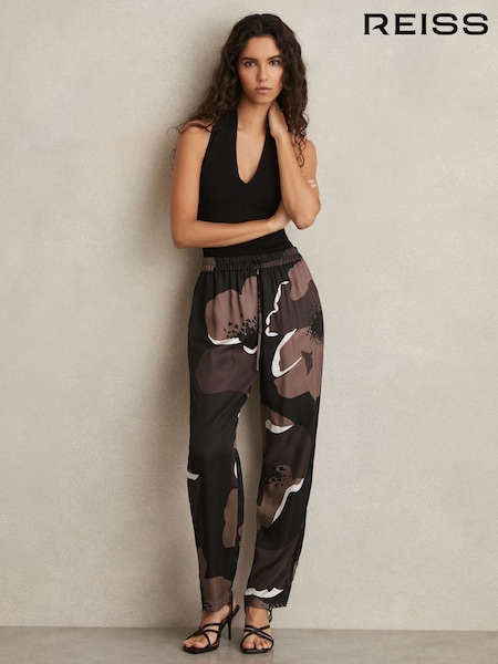 Reiss Lottie Floral-Print Wide-Leg Trousers (AN1748) | 230 €