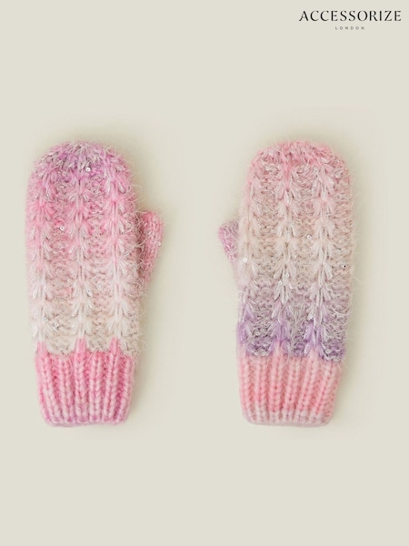 Angels By Accessorize Girls Ombre Sequin Mittens (AN1767) | 67 LEI