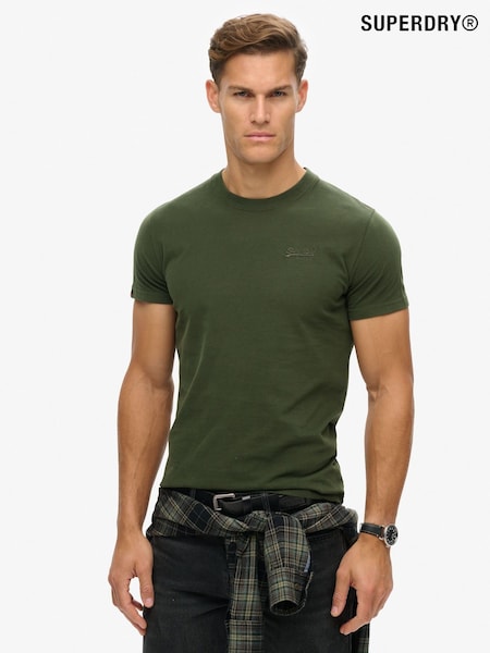 Superdry Green Essential Logo Embroidery T-Shirt (AN2114) | €30