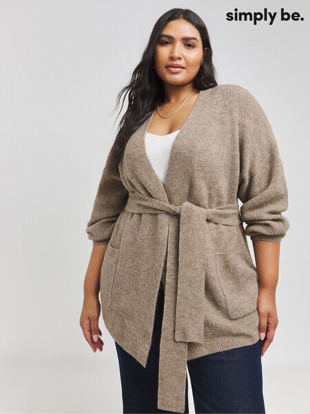 Simply Be Belted Volume Sleve Cardigan (AN2122) | € 32
