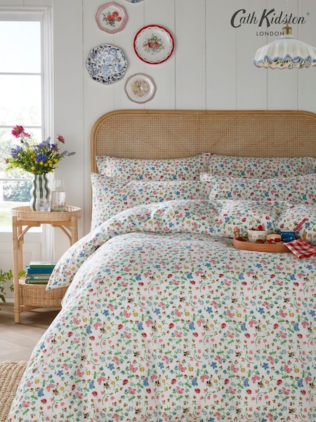 Cath Kidston Multi Bug Ditsy 100% Cotton Duvet Cover and Pillowcase Set (AN2127) | €47 - €81