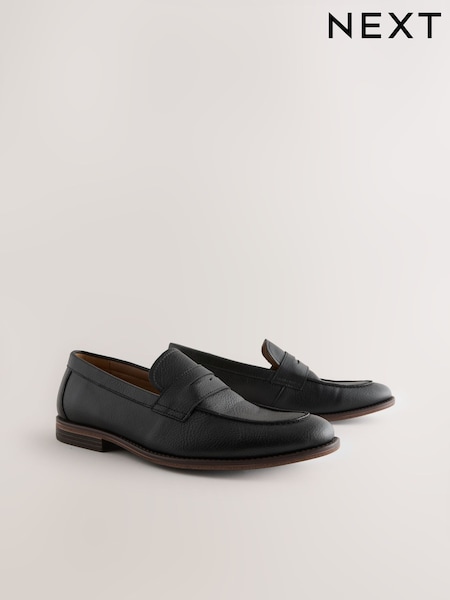 Black Wide Fit Saddle Loafers (AN2176) | €47