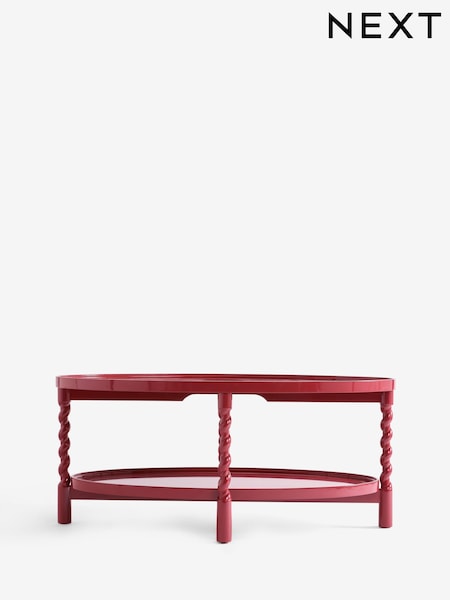 Red Gloss Oval Large Coffee Table (AN2221) | €365