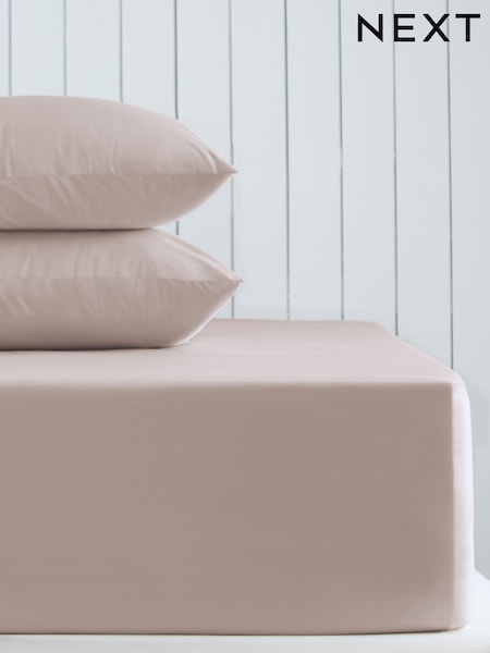 Blush Pink Cotton Rich Extra Deep Fitted Sheet (AN2225) | €21 - €28