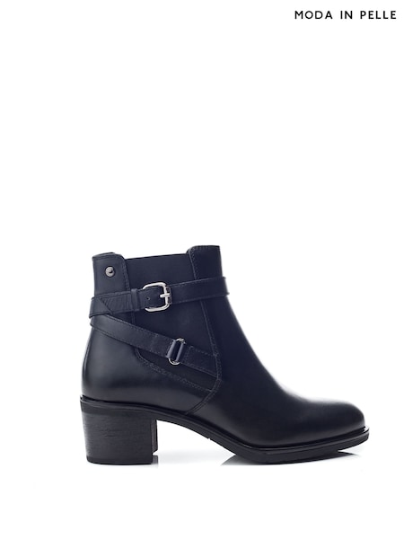 Moda in Pelle Libres Jodper Strap Leather Chelsea Boots (AN2281) | AED375