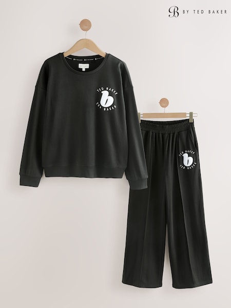 B by Ted Baker Textured Black Pyjamas Set (AN2435) | R$ 535
