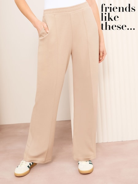Friends Like These Camel Premium Soft Wide Leg Joggers (AN2503) | R$ 445