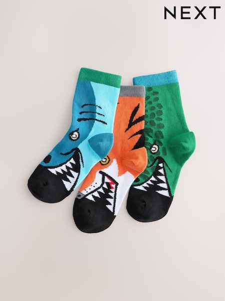 Estampado animal azul/naranja/verde - Rich Socks 3 Pack (AN2526) | 7 € - 10 €