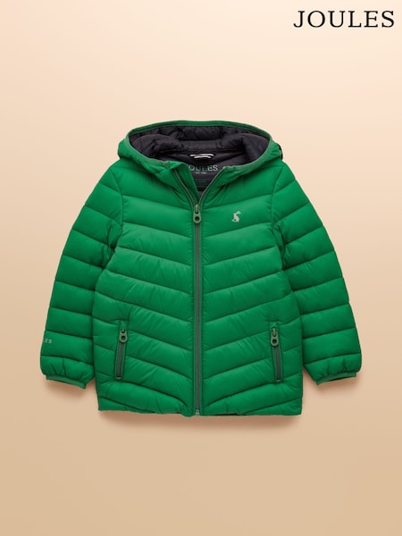 Verde - Haină căptușită impermeabilă Joules Kids Cairn (AN2544) | 216 LEI - 261 LEI