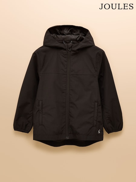 Negru - Joules Kids' Ayston Waterproof Fleece Lined Raincaot (AN2547) | 253 LEI - 290 LEI