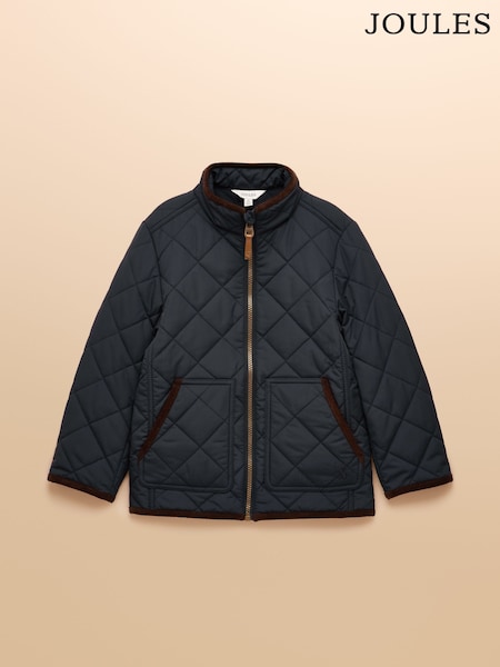 Joules Boys' Maynard Navy Quilted Jacket (AN2549) | R$ 415 - R$ 475