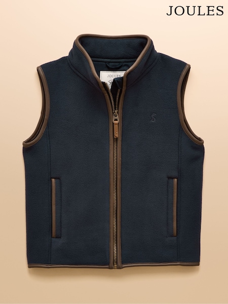 Joules Kids' Heritage Navy Blue Fleece Gilet (AN2555) | €34.95 - €41.95