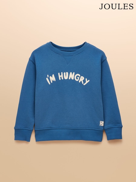 Joules Kids' Sundaze Blue Crew Neck Sweatshirt (AN2558) | R$ 160 - R$ 180