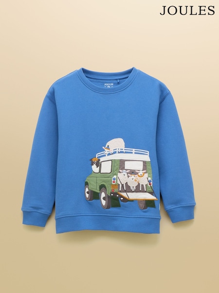 Joules Boys' Artwork Sweat Blue Applique Sweatshirt (AN2562) | € 28 - € 32