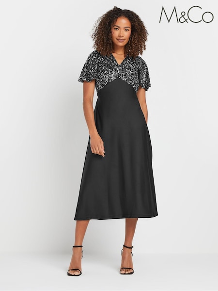 M&Co Sequin Top Dress (AN2668) | 225 LEI