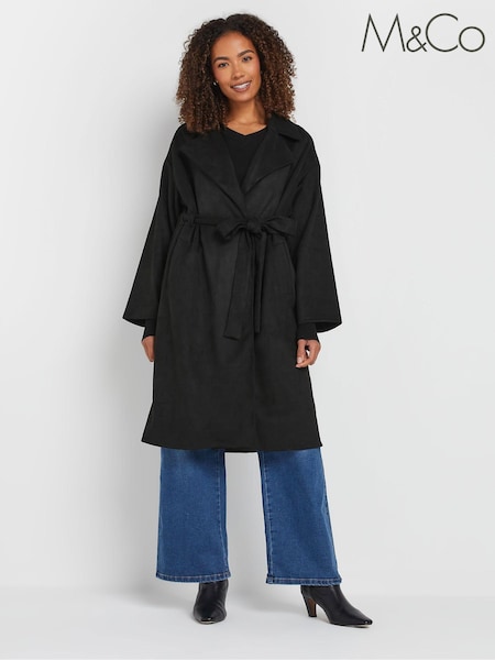 M&Co Black Faux Suede Jacket (AN2670) | €36
