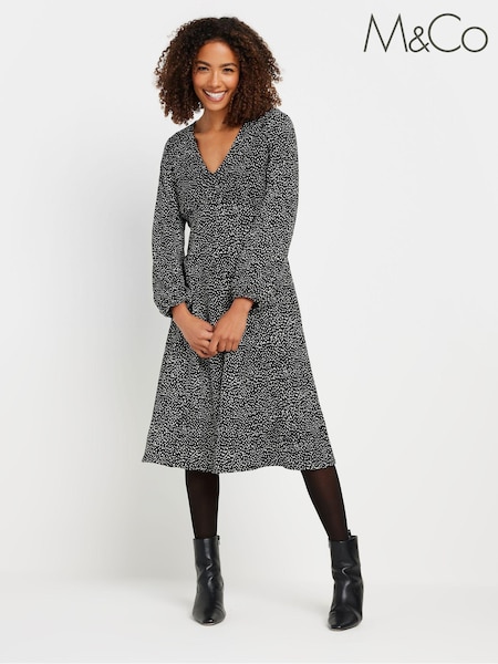 M&Co Black Empire Line Dress (AN2671) | €50