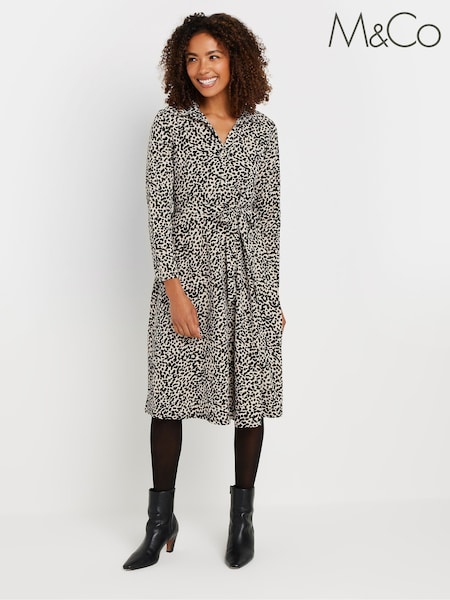 M&Co Natural Animal Shirt Dress (AN2679) | €50
