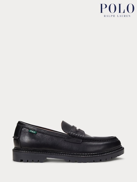 črna - Polo Ralph Lauren Jett Penny Leather Loafers Shoes (AN2694) | € 301