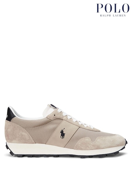 Кремовый - Polo Ralph Lauren Trail 125 Suede Mesh Sporty Trainers (AN2699) | €171