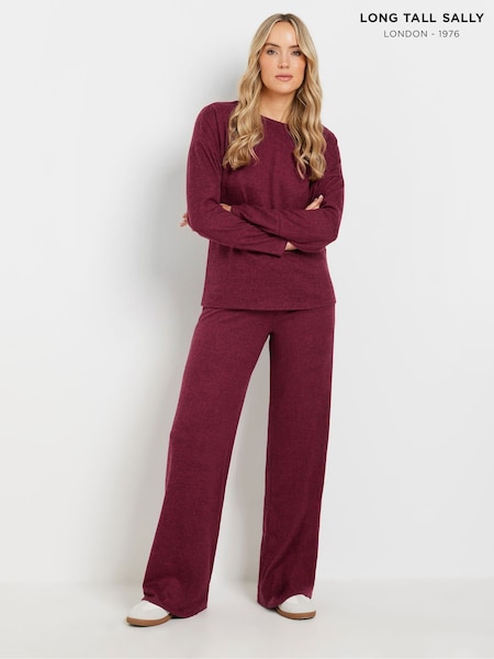 Long Tall Sally Red Wide Leg Trousers (AN2720) | €24