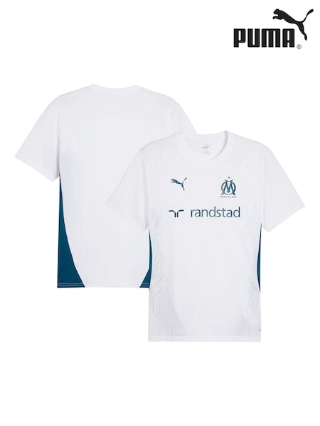 Puma White Olympique de Marseille Training Jersey (AN2770) | €30