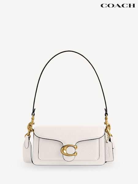 COACH White Polished Pebble Leather Tabby 20 Shoulder Bag (AN2799) | €479